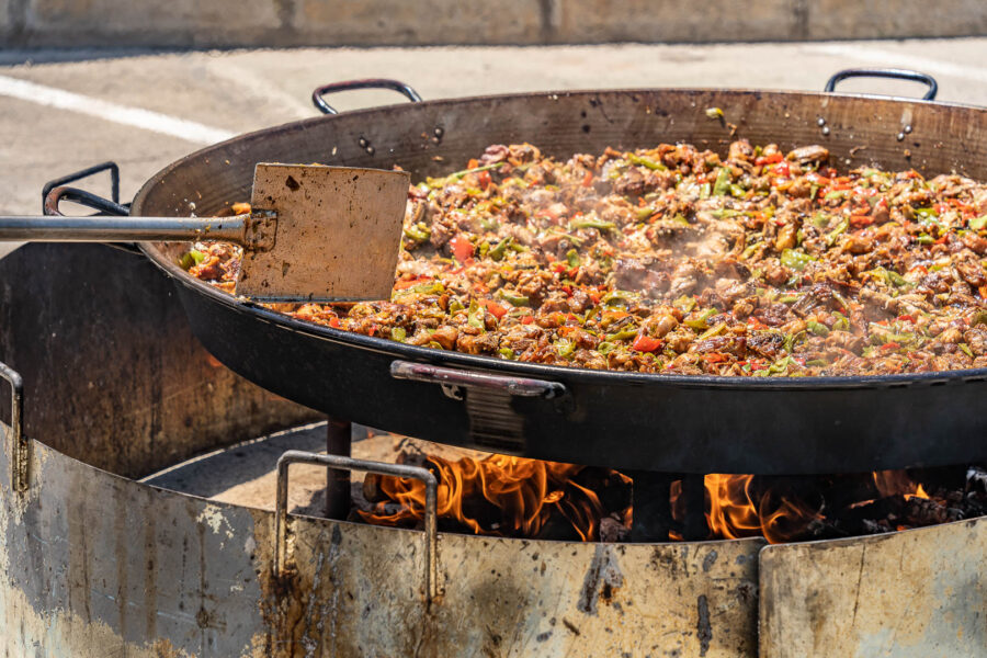 A fuego de leña